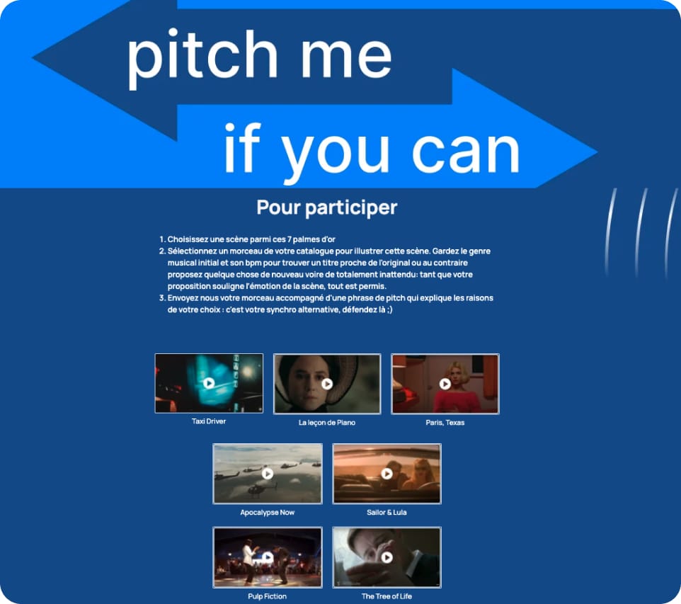 Screenshot de la landing page des Cannes Sync Awards
