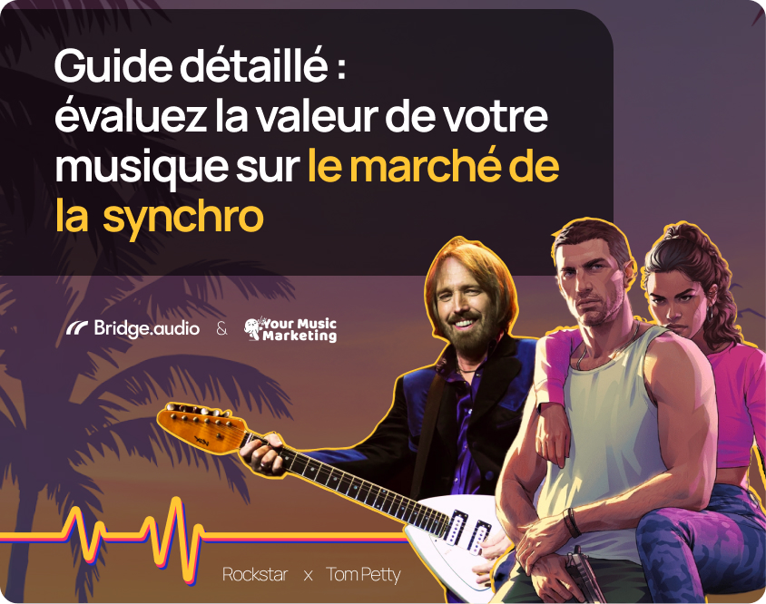 Un montage de Tom Petty jouant de la guitare aux côtés de deux personnages d’un jeu vidéo