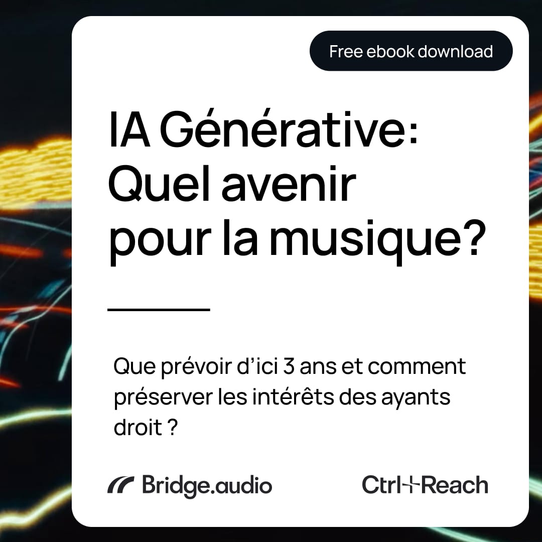 Capture d’écran d’un texte annonçant un livre blanc sur les impacts de l’IA générative sur la musique